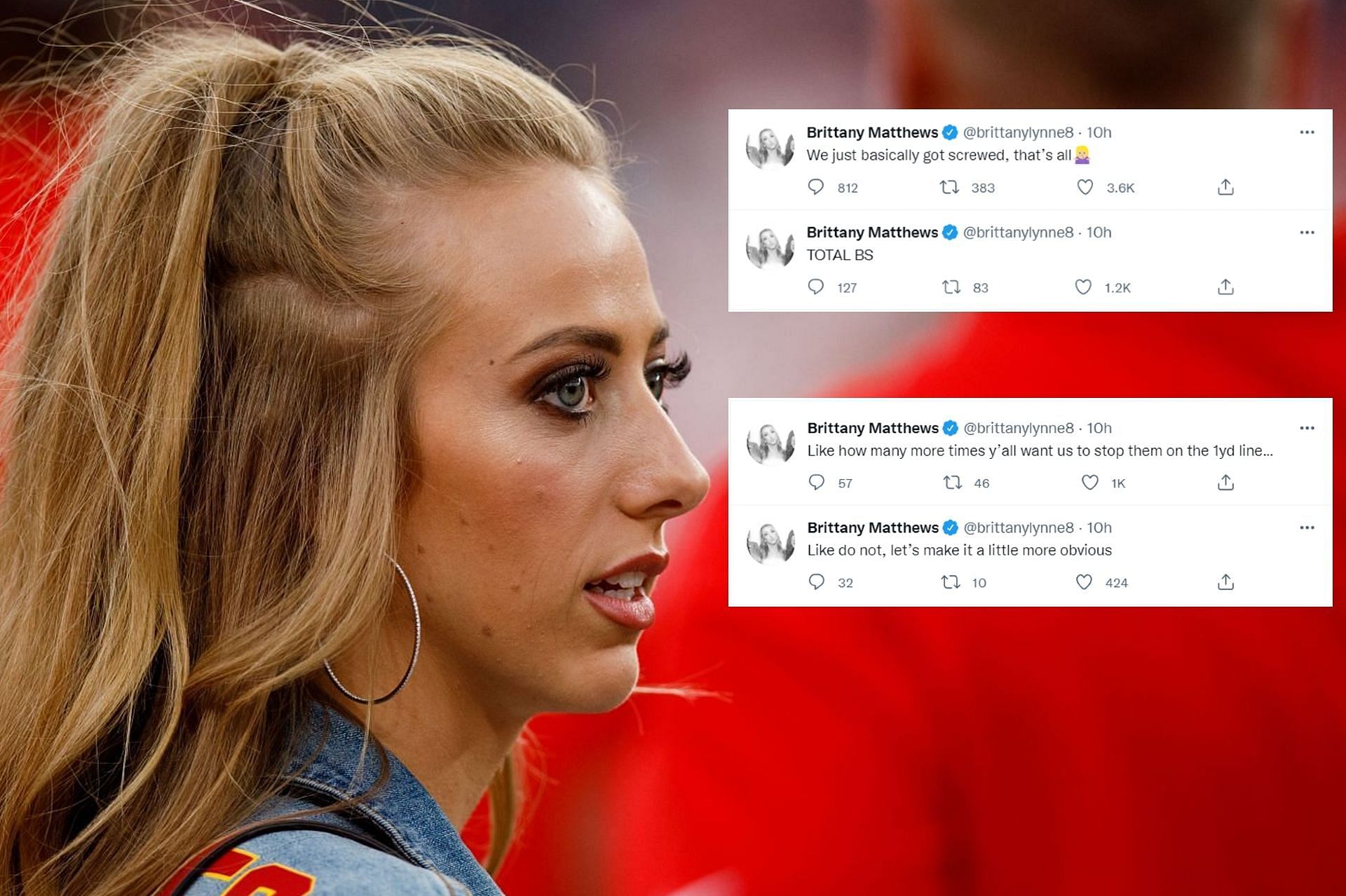 Brittany Matthews, Patrick Mahomes' fiancee, jabs ESPN over tweets during  Super Bowl LV