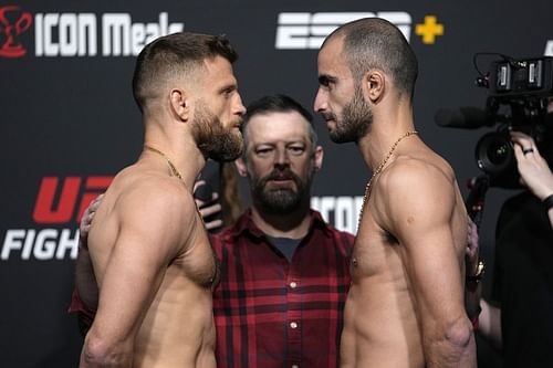 Kattar and Chikadze prior to their fight