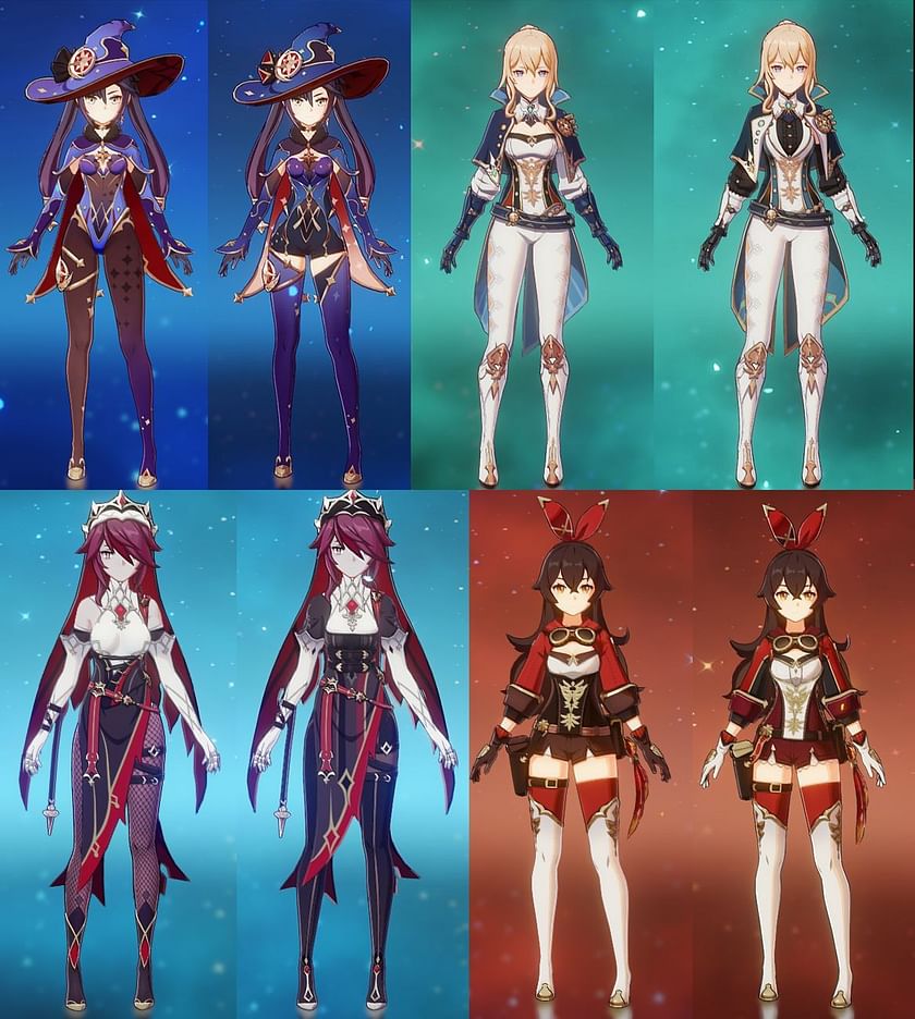 Genshin Impact 2.5 leaks reveal various alternative outfits