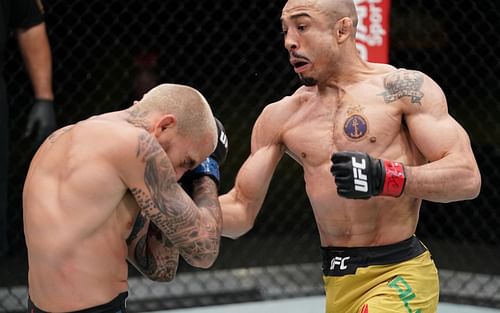 Marlon Vera (L) and Jose Aldo's (R) first encounter