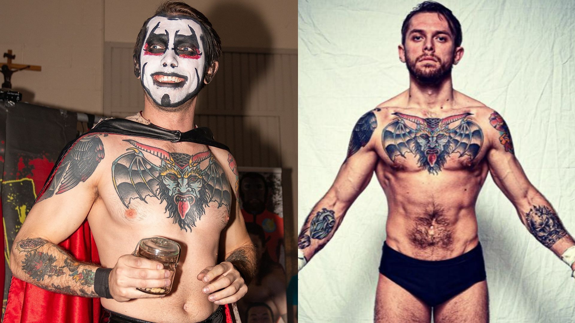 AEW&#039;s newest singing Danhausen is known for donning face paint.