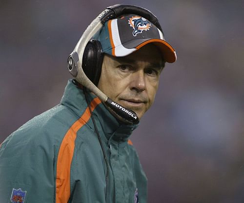 Nick Saban during his two-year tenure as the head coach of the Miami Dolphins (Photo: Getty)