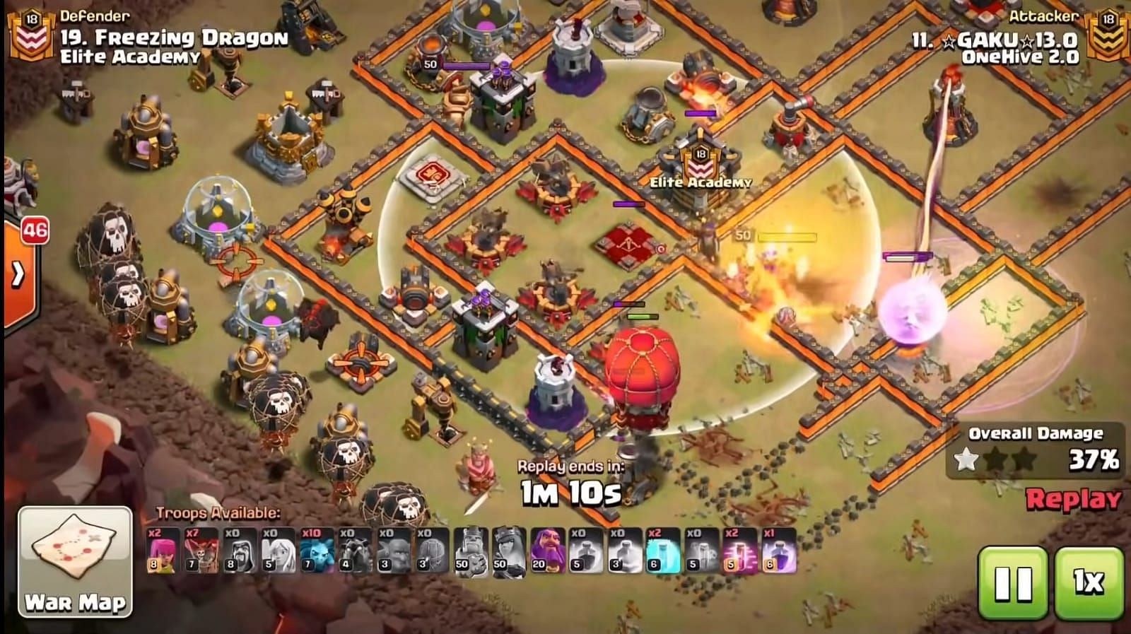 Troop placement (Image via YouTube/Clash with Harry)