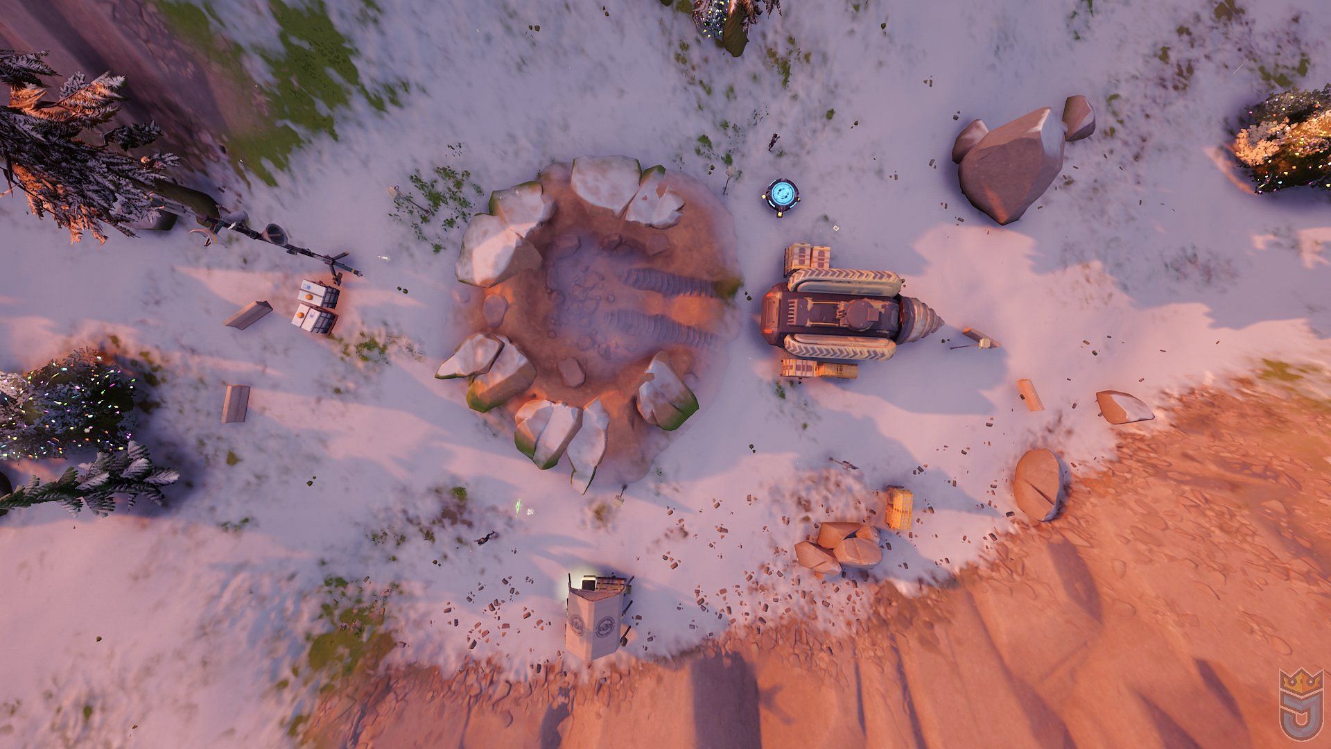 The first IO drills have arrived in Fortnite Chapter 3 (Image via FNAssist - News &amp; Leaks)