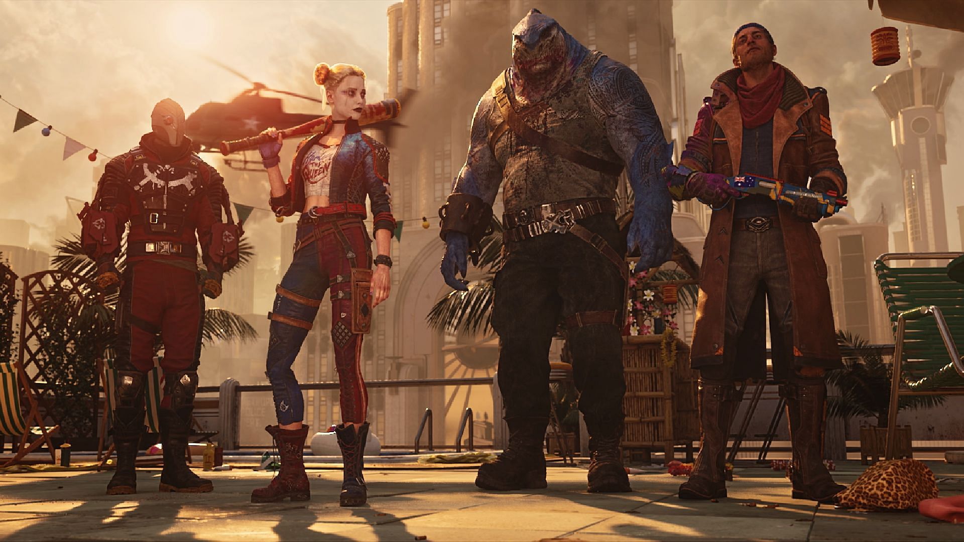 The cast of playable characters (Image via Rocksteady)