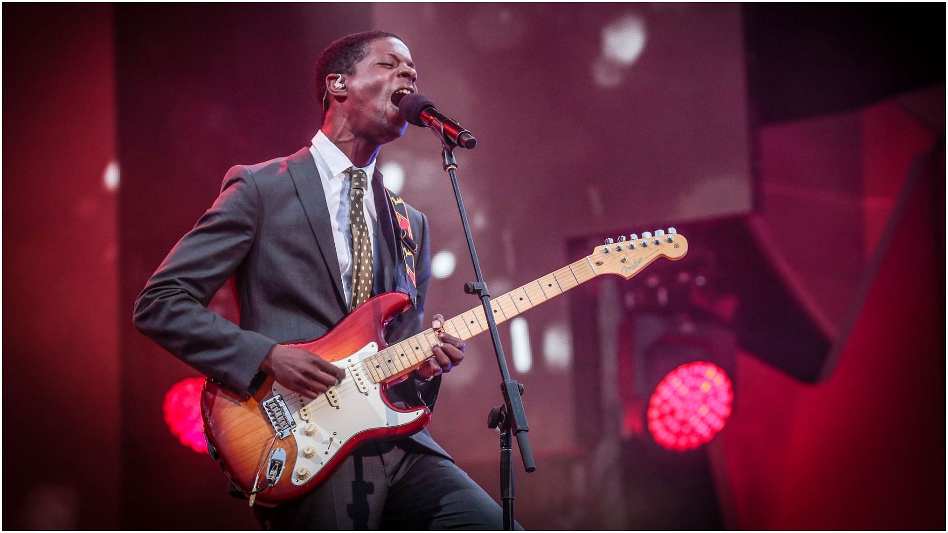 Karim Ouellet performs during Canada Day celebrations on Parliament Hill 9 (Image via Mark Horton/Getty Images)