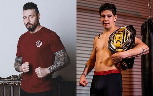 Dan Hardy (L) and Brandon Moreno (R) via Instagram @danhardymma and @theassassinbaby