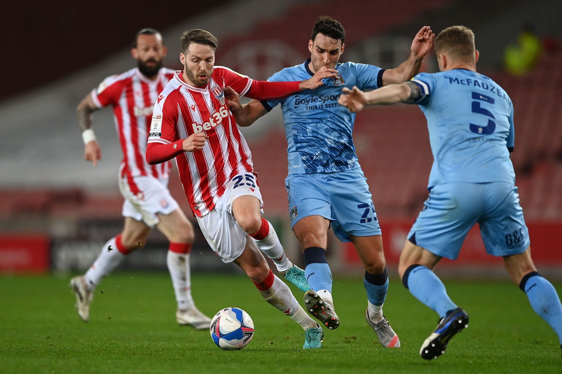 Coventry City play host to Stoke City on Tuesday