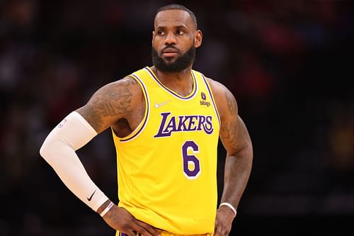 LeBron James of the LA Lakers is in his 19th season.