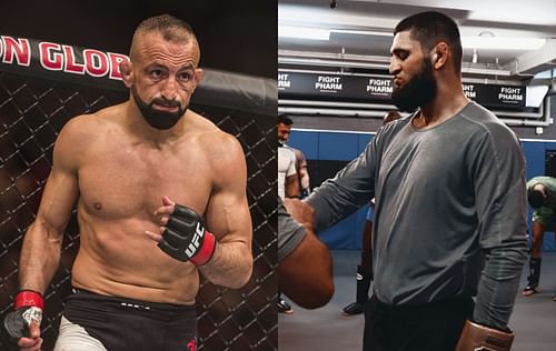 Reza Madadi (left) & Khamzat Chimaev (right) [Image Credits- @KChimaev on Twitter]