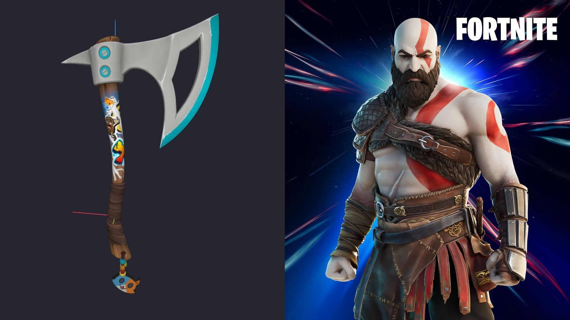 Fortnite Leak shows Throwable Pickaxe that resembles Kratos&#039; Leviathan Axe (Image via HYPEX)