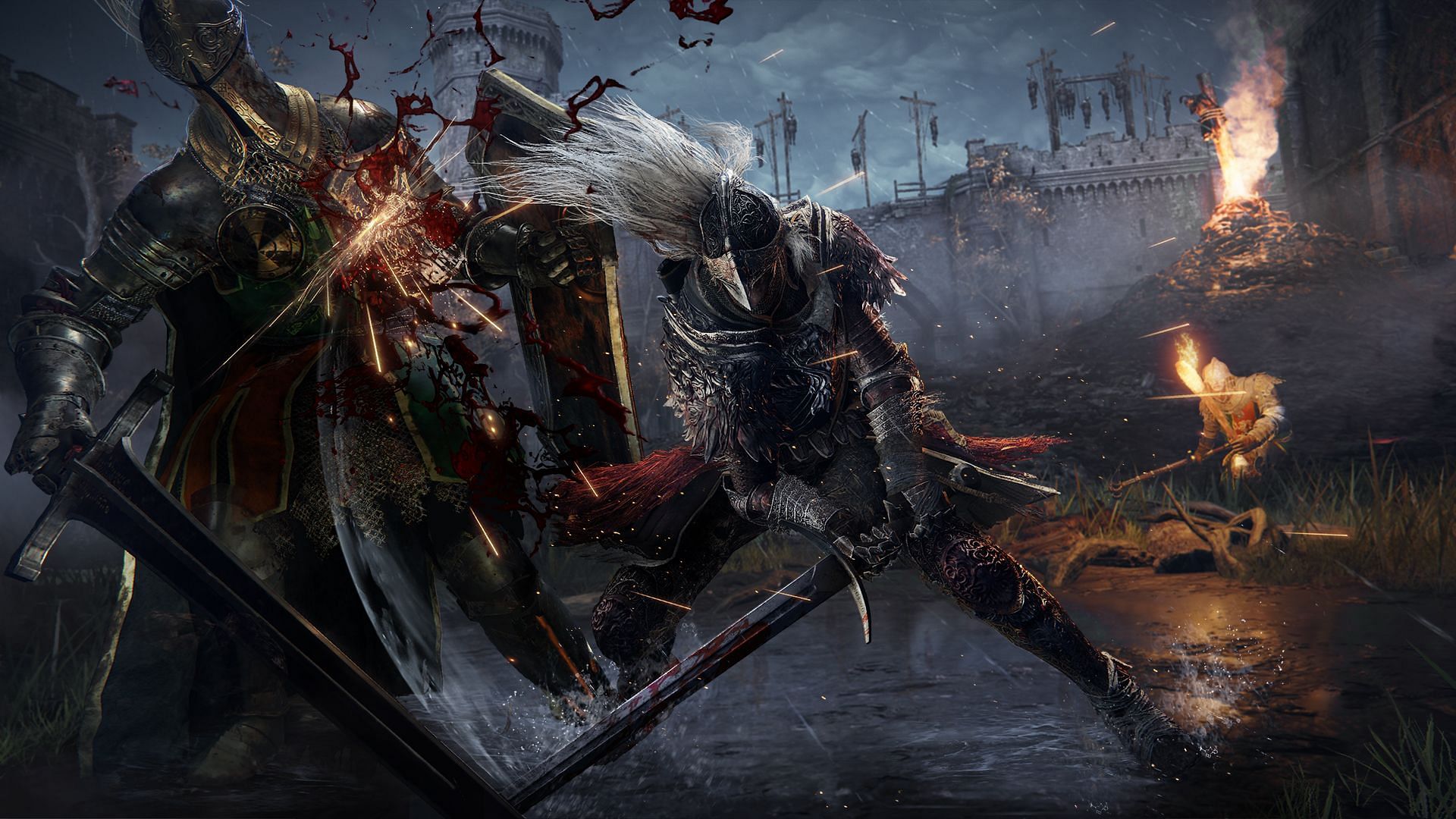 Locked in deadly combat (Image via FromSoftware)