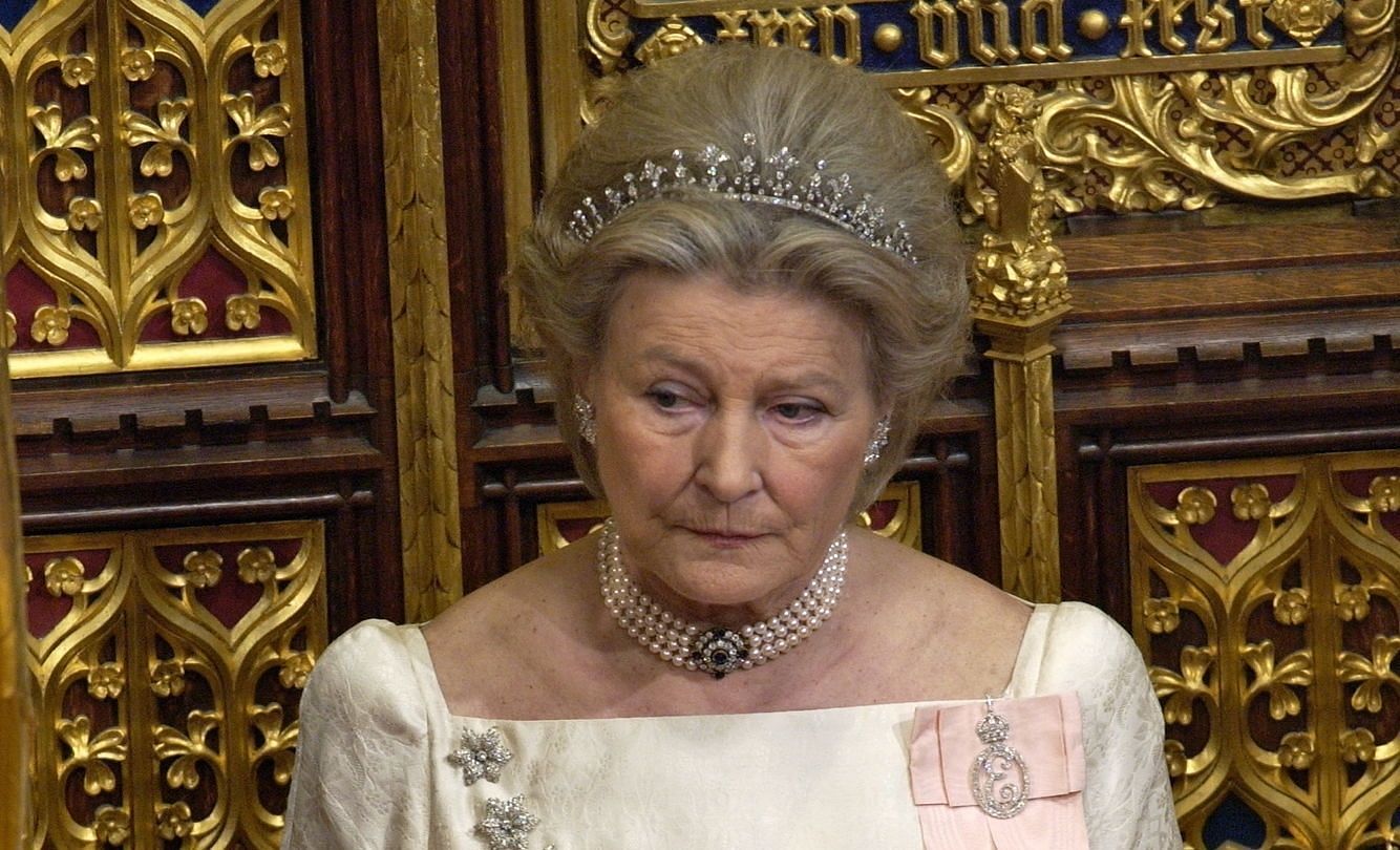 Lady Farnham joined the royal household as the lady of the bedchamber in 1987 (Image via Tim Graham Photo Library via Getty Images)