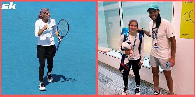 From watching Rafael Nadal on TV to meeting him at the Australian Open: A look at Iranian teen Meshkatolzahra Safi's historic journey