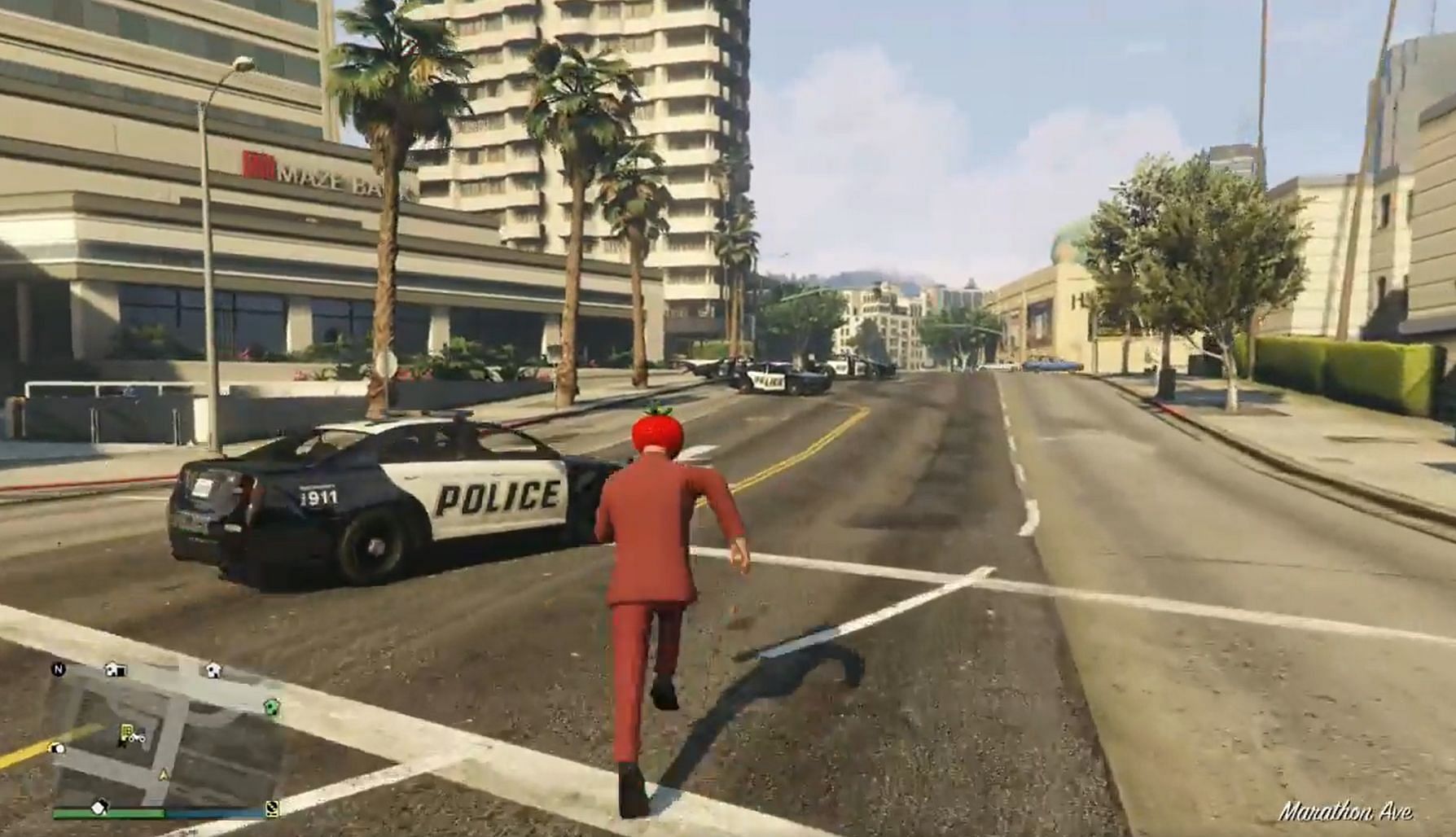 The cops are up to something in GTA Online (Image via Sportskeeda)