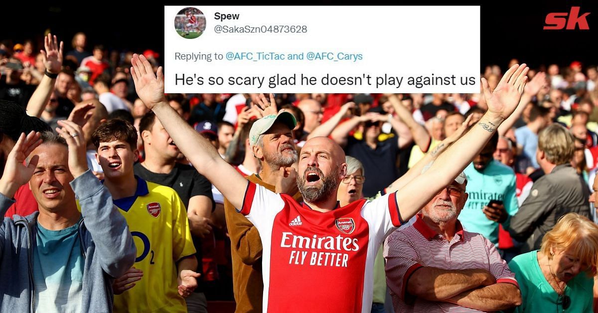 Arsenal fans were impressed by young forward&#039;s performance.