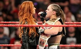 Did Ronda Rousey and Becky Lynch have real-life heat?