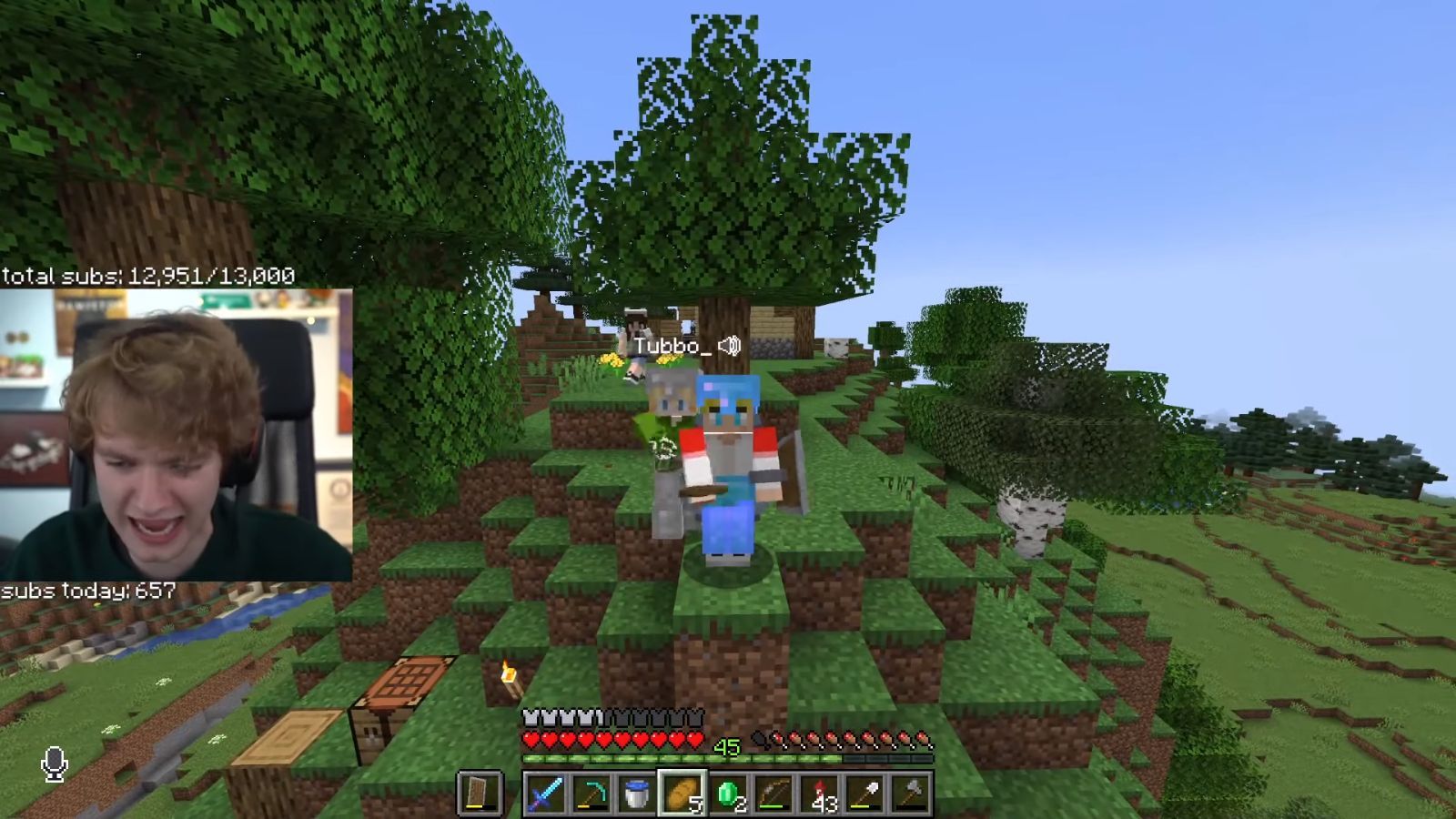 You are a legend - Minecraft streamer Tubbo's subathon ends after