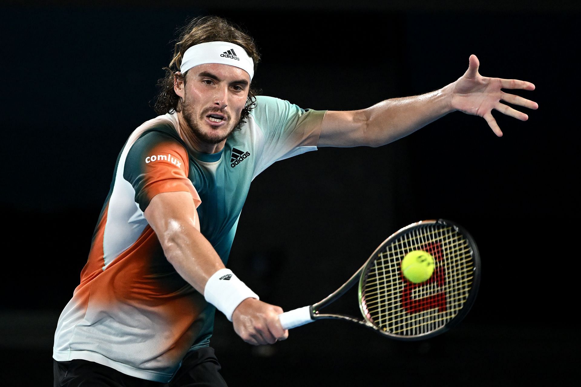 Tsitsipas at the 2022 Australian Open.