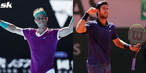 Rafael Nadal and Karen Khachanov.