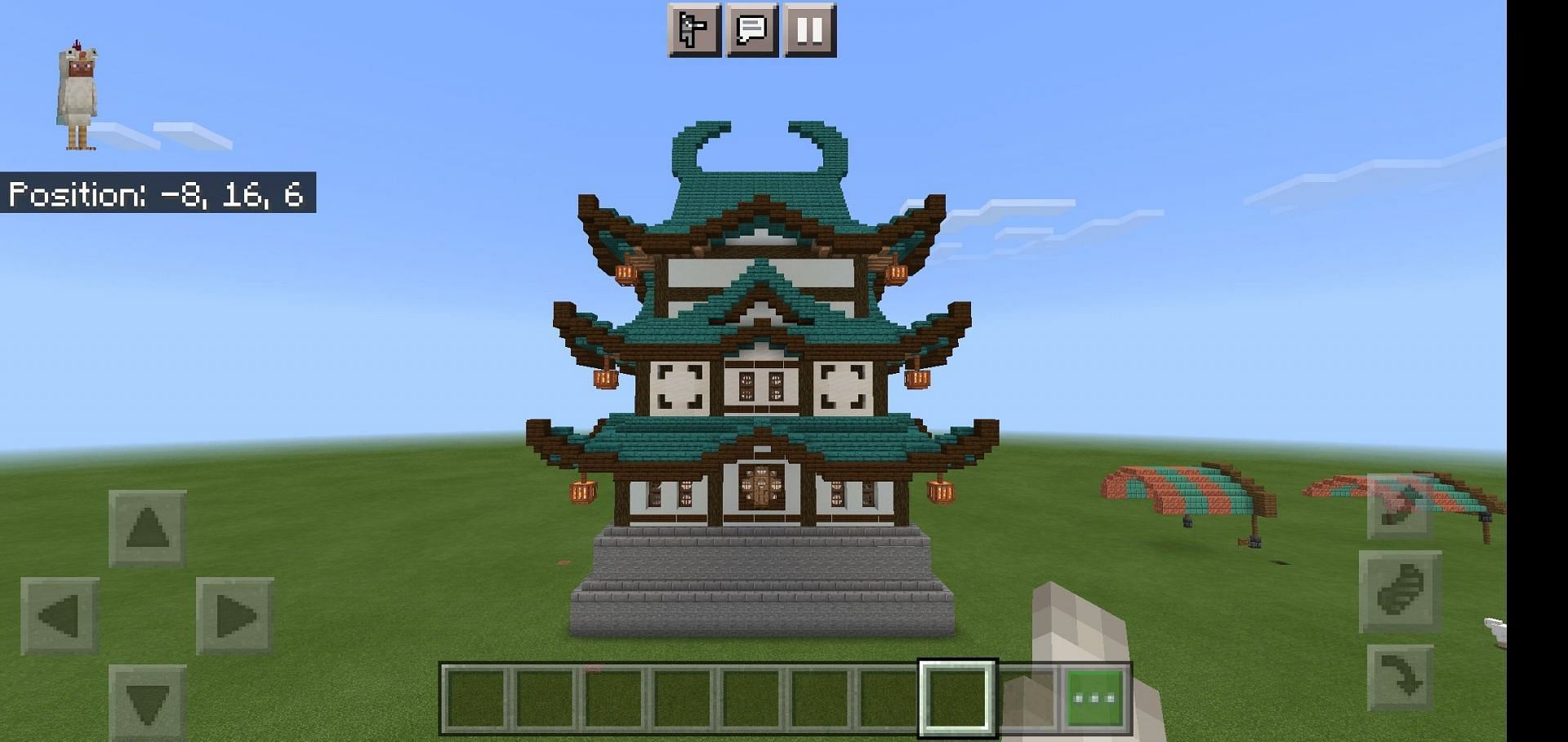Japanese house in Minecraft (Image via Mojang/u/NickyBoy200 Reddit)