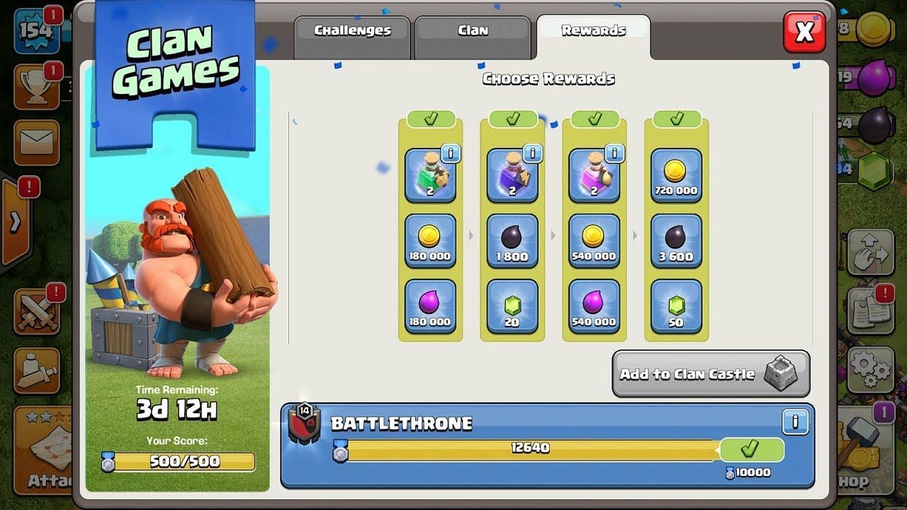 Clan Games (Image via YouTube/Godson Clash of Clans)