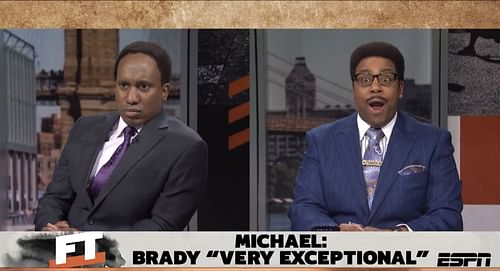 Stephen A. Smith and Michael Irvin spoofed on SNL