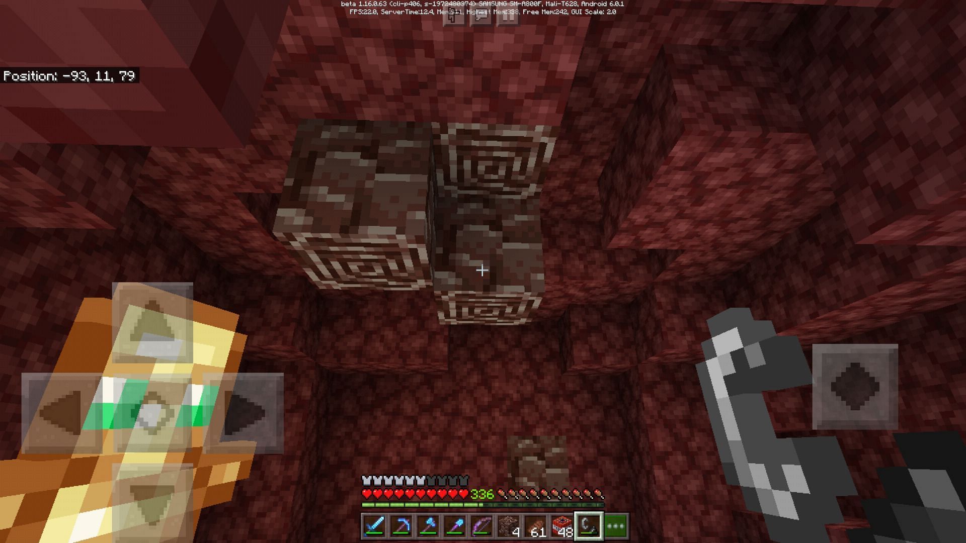 What Y level should I mine at for netherite if I place tnt on