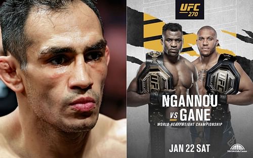 Tony Ferguson (left) and Francis Ngannou vs Ciryl Gane (right) [Image credits: @ufc on Instagram]