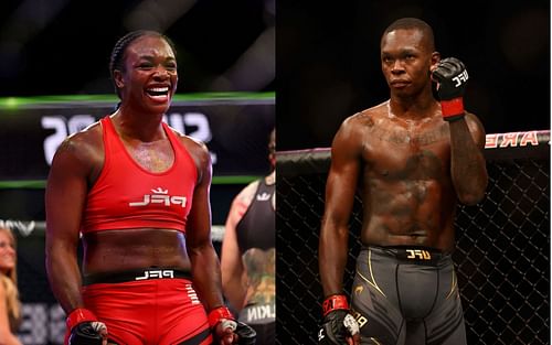 Claressa Shields(left); Israel Adesanya(right)