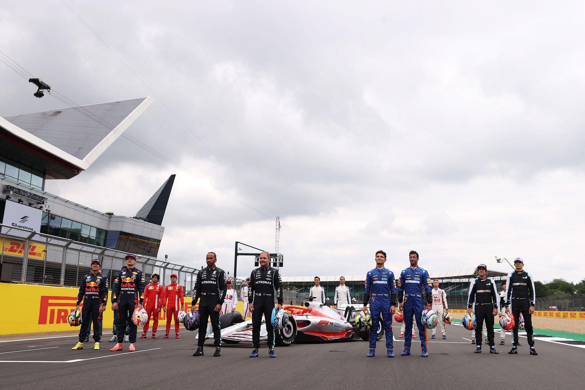 F1 Grand Prix of Great Britain - The grid gathers for the unveiling of the new car