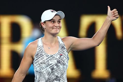 Ashleigh Barty at the 2022 Australian Open