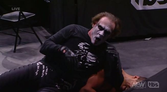 Sting dove off the stage and through a table