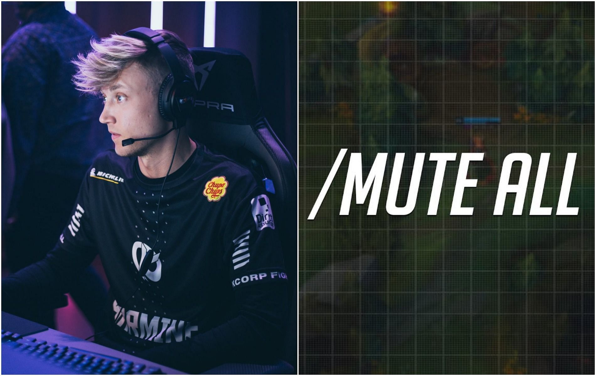 League of Legends ADC Rekkles mutes the entire server when in solo-queue (Image via Sportskeeda)
