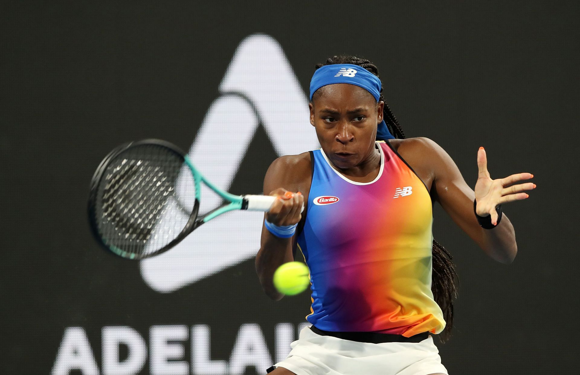 Coco Gauff at the 2022 Adelaide International.
