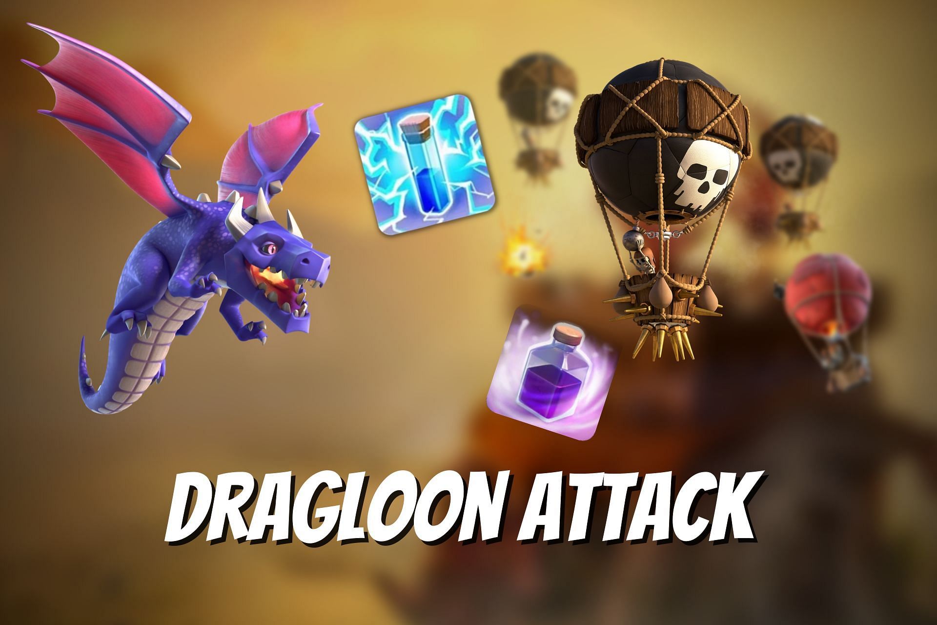 The DragLoon Attack Strategy in Clash of Clans (Image via Sportskeeda)