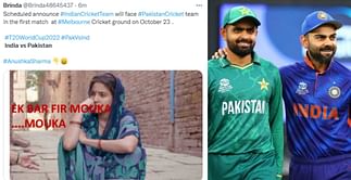 "Ek bar fir mouka mouka" - Twitter reacts as India set to lock horns with Pakistan once again in ICC T20 World Cup 2022