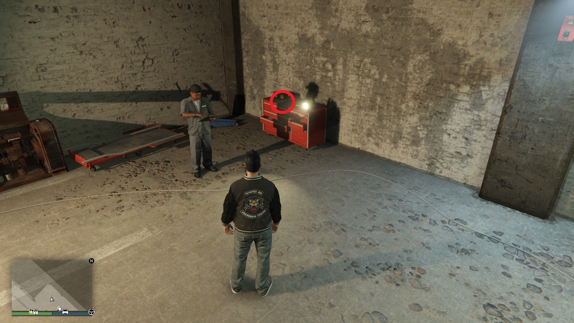 It&#039;s near the LS Car Meet mechanic&#039;s toolbox (Image via GTAWeb.eu)