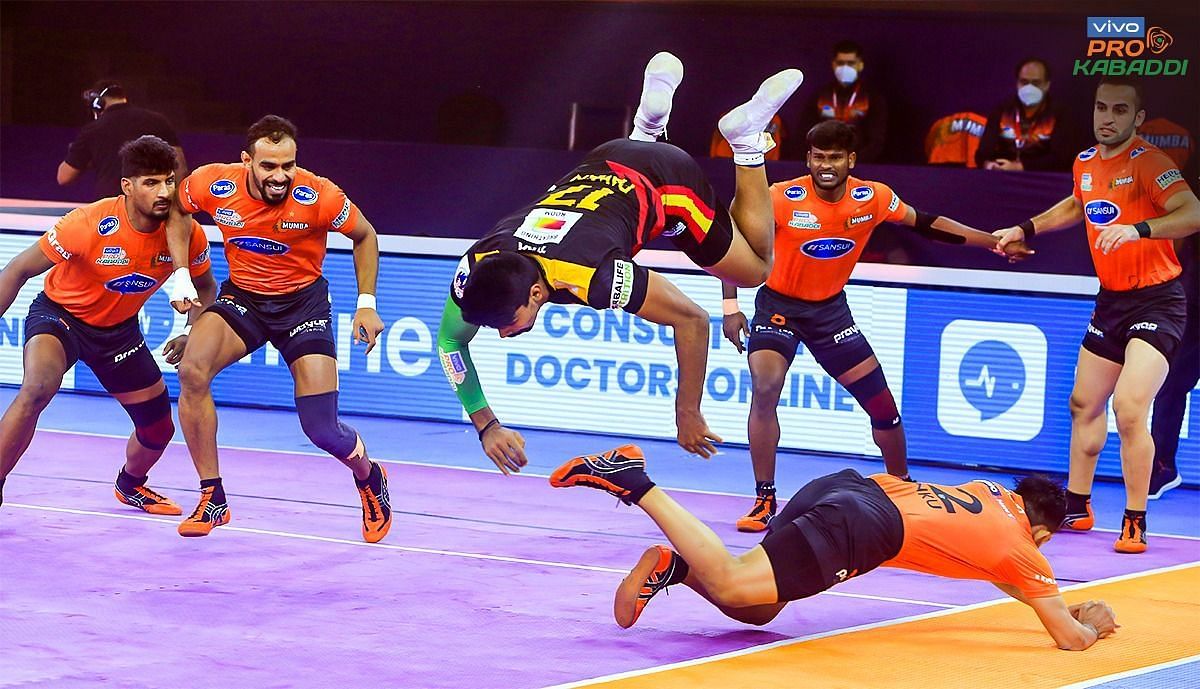 The Hi-Flier was in action on Day 36 of the Pro Kabaddi League 2022 (Image: PKL/Facebook)