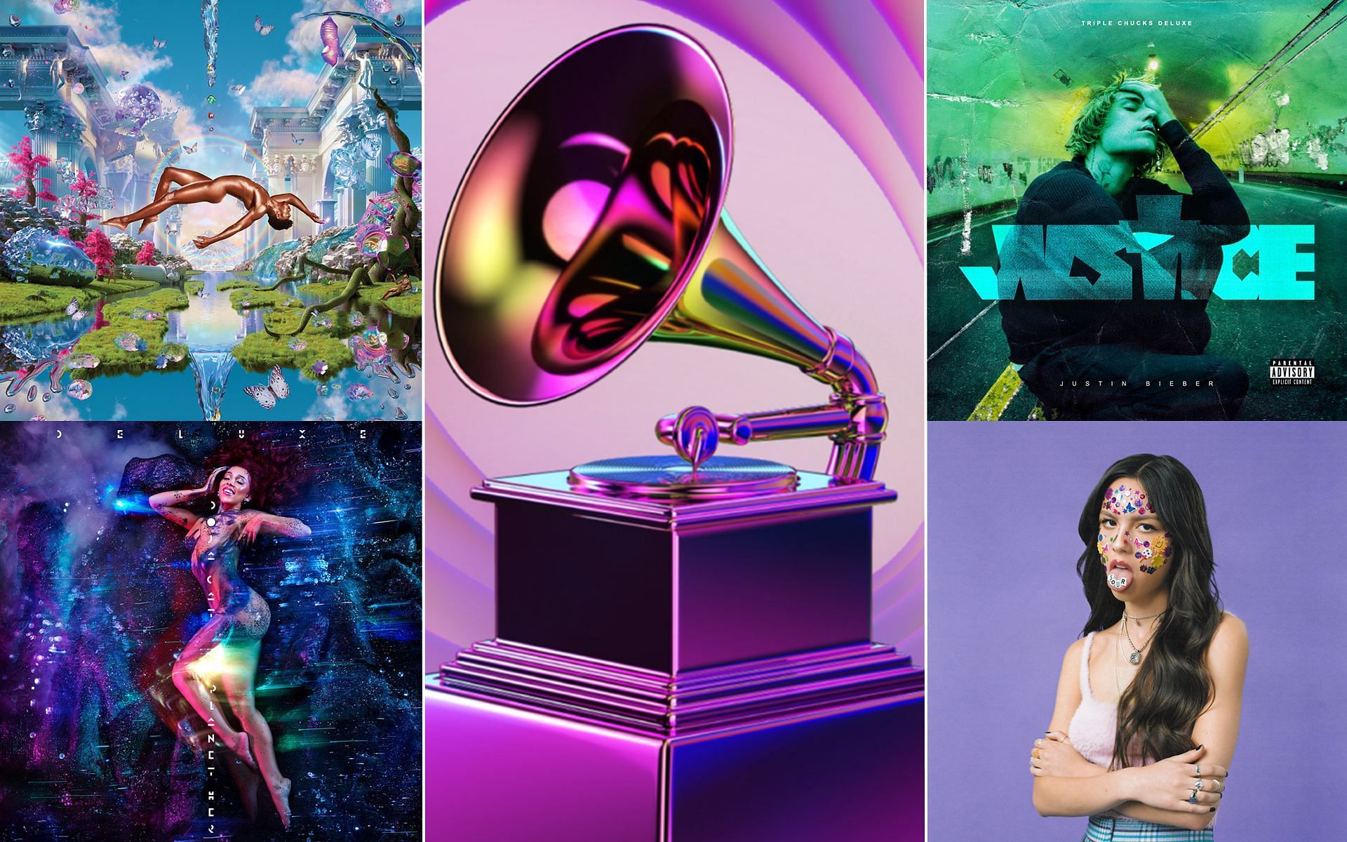 As of this year, the Academy has increased the number of nominees in overall Grammy categories to 10, leading to a stacked and diverse list. (Images via GRAMMY.com)