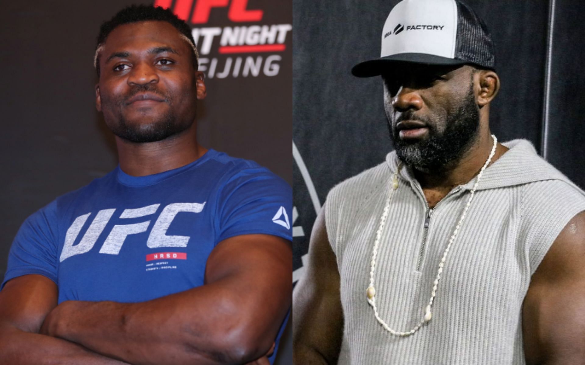 Francis Ngannou (left) and Fernand Lopez (right; Image Credit: @lopez_fernand on Instagram)
