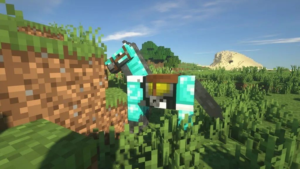 Diamond Horse Armor (Image via Mojang)