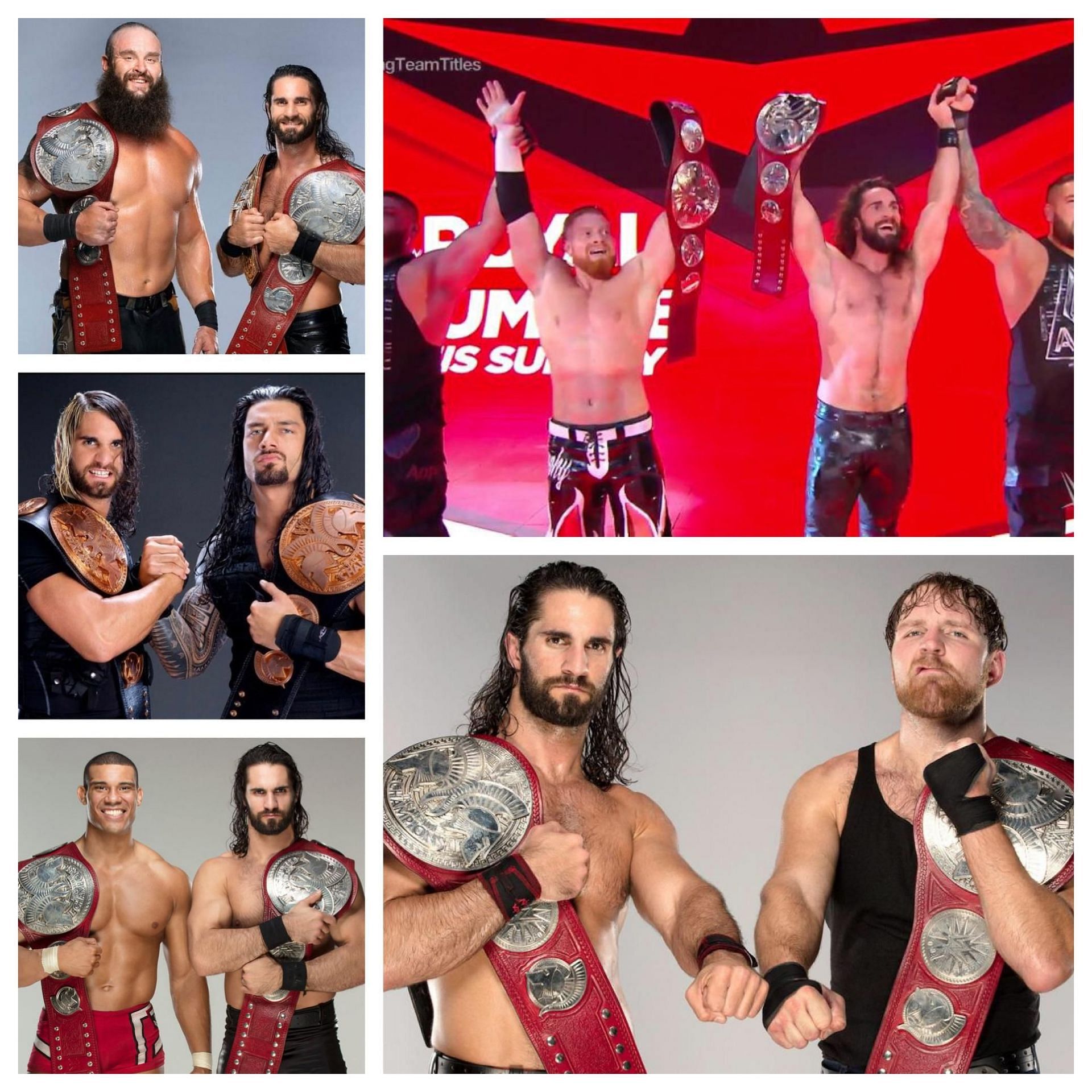Seth Rollins has won the Tag Titles with every tag team partner he has had thus far