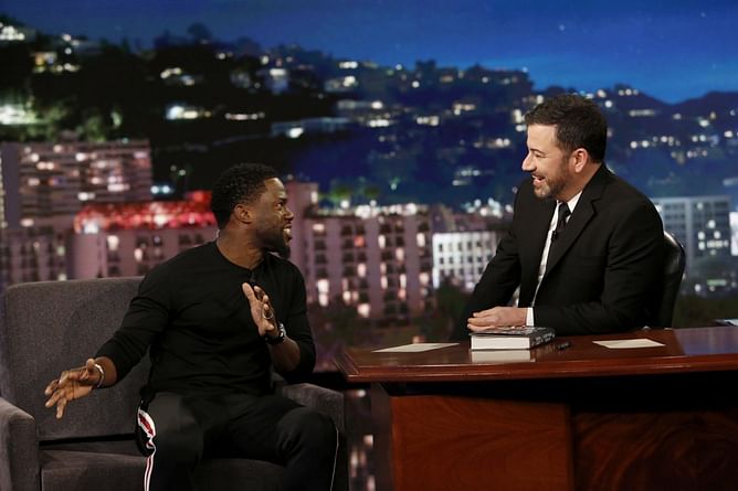 Watch: Throwback to Kevin Hart recalling with Jimmy Kimmel how he "pissed James Harden off" with trash talk as Harden exploded for 51-point game