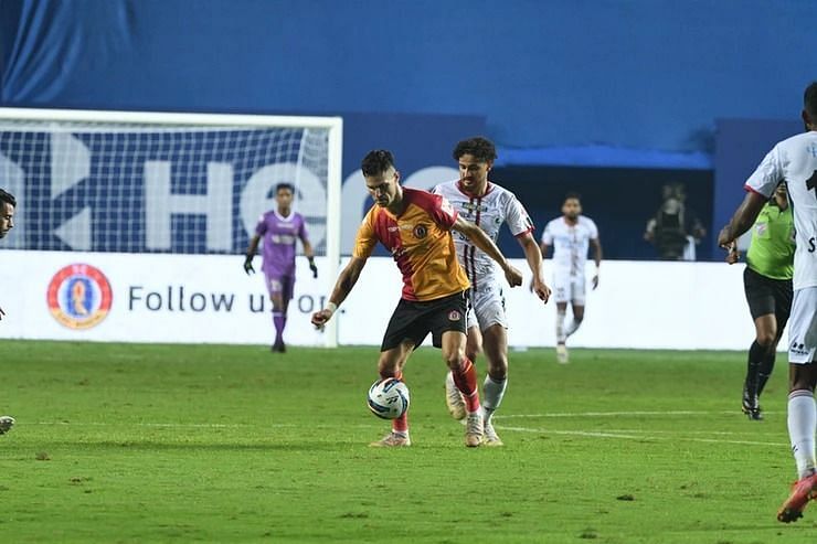 A glimpse of the season&#039;s first Kolkata derby. Image: SC East Bengal