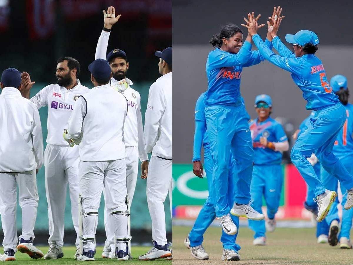 भारतीय पुरुष क्रिकेट टीम और महिला क्रिकेट टीम