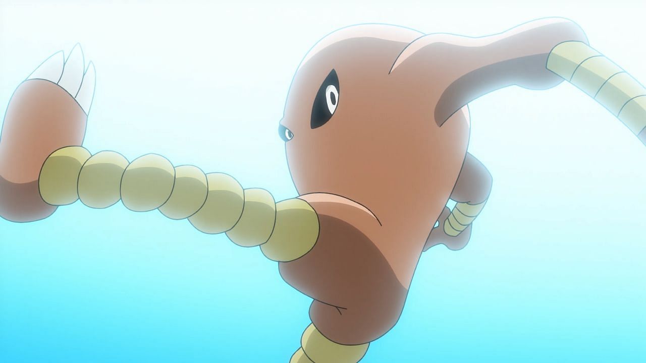 Hitmonlee as it appears in the anime (Image via The Pokemon Company)
