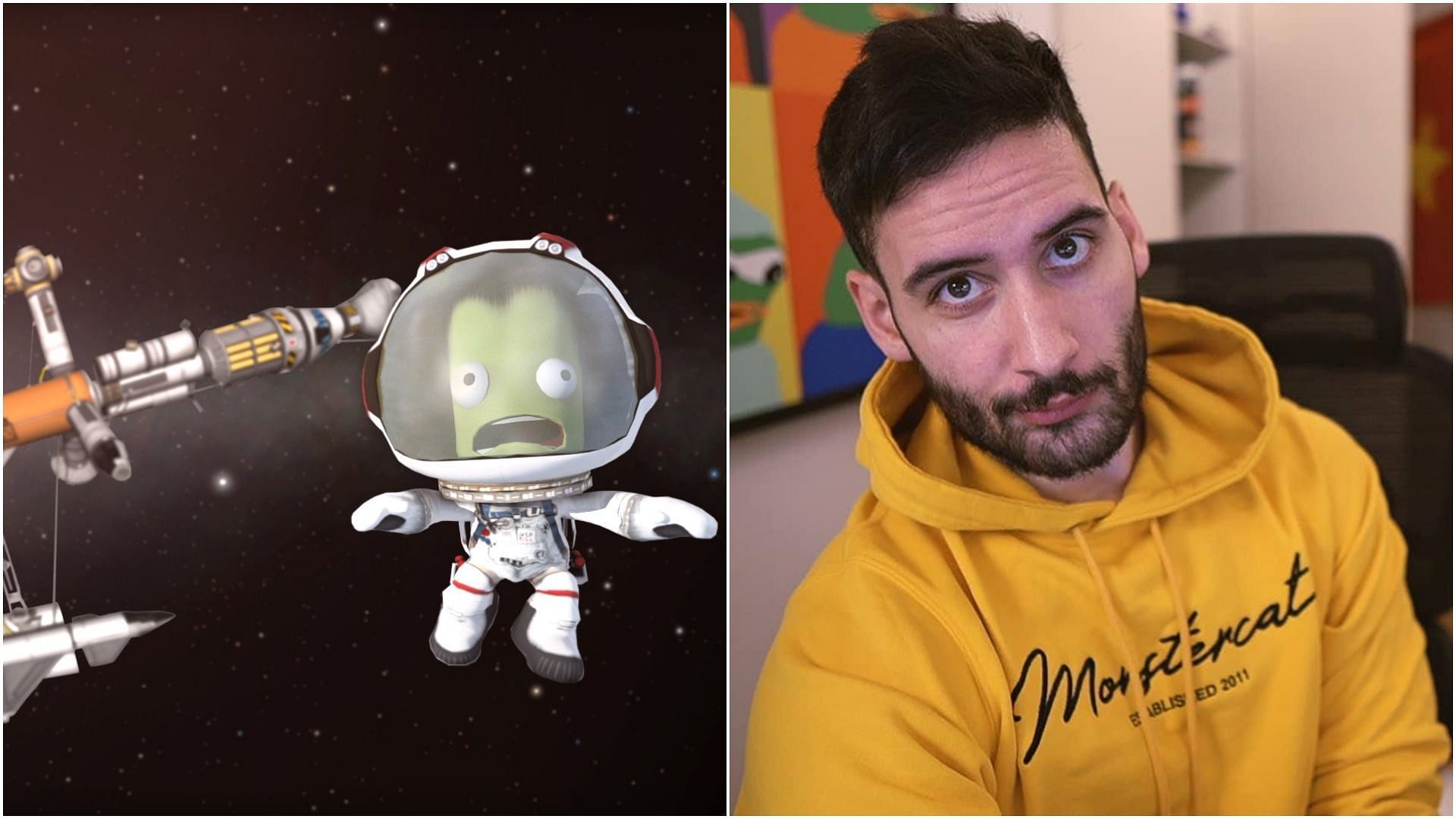 NymN attempts to launch a rocket into the deep reaches of space, but can only barely get it off the ground (Image via Sportskeeda)