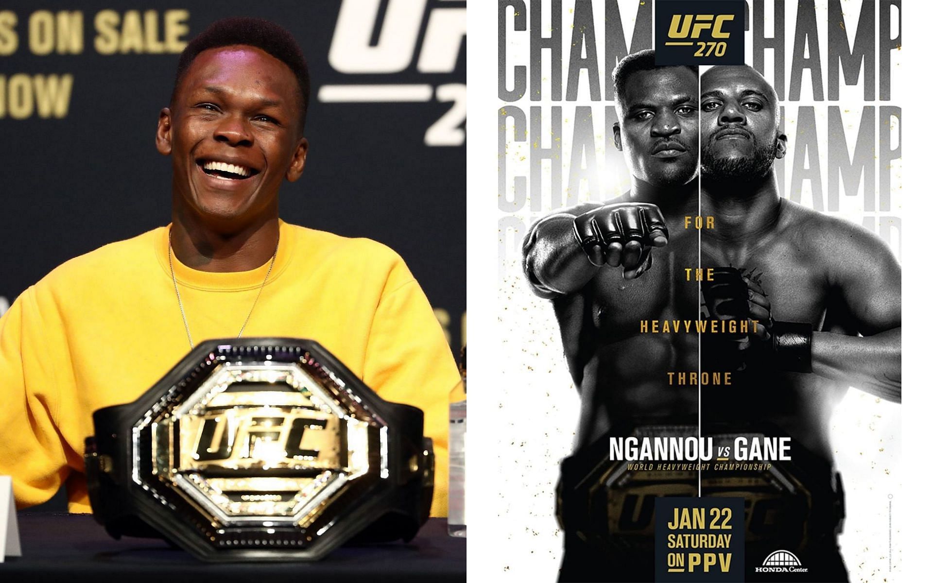 Israel Adesanya predicts Francis Ngannou vs. Ciryl Gane