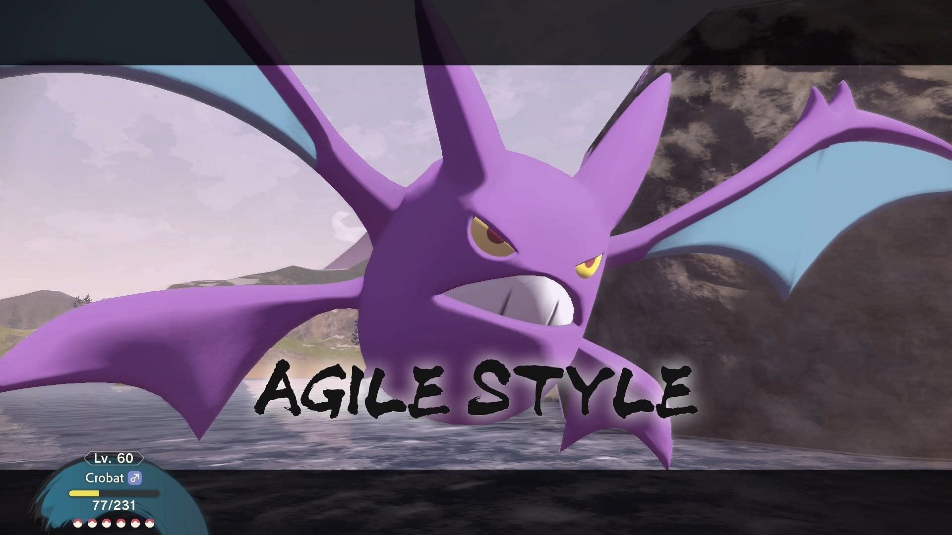 Crobat using Agile Style (Image via Game Freak)